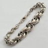 (b1184)Silver bracelet type Rolo.